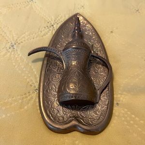 Brass Door Knocker Middle Eastern Dallah Coffee Pot Shaped